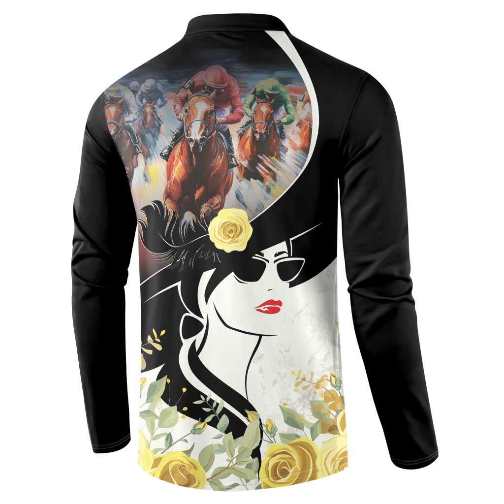 Melbourne Horse Racing Button Sweatshirt Derby Day