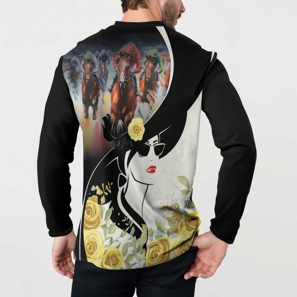 Melbourne Horse Racing Button Sweatshirt Derby Day