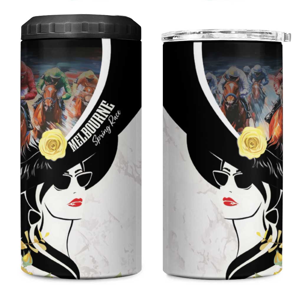 Melbourne Horse Racing 4 in 1 Can Cooler Tumbler Derby Day