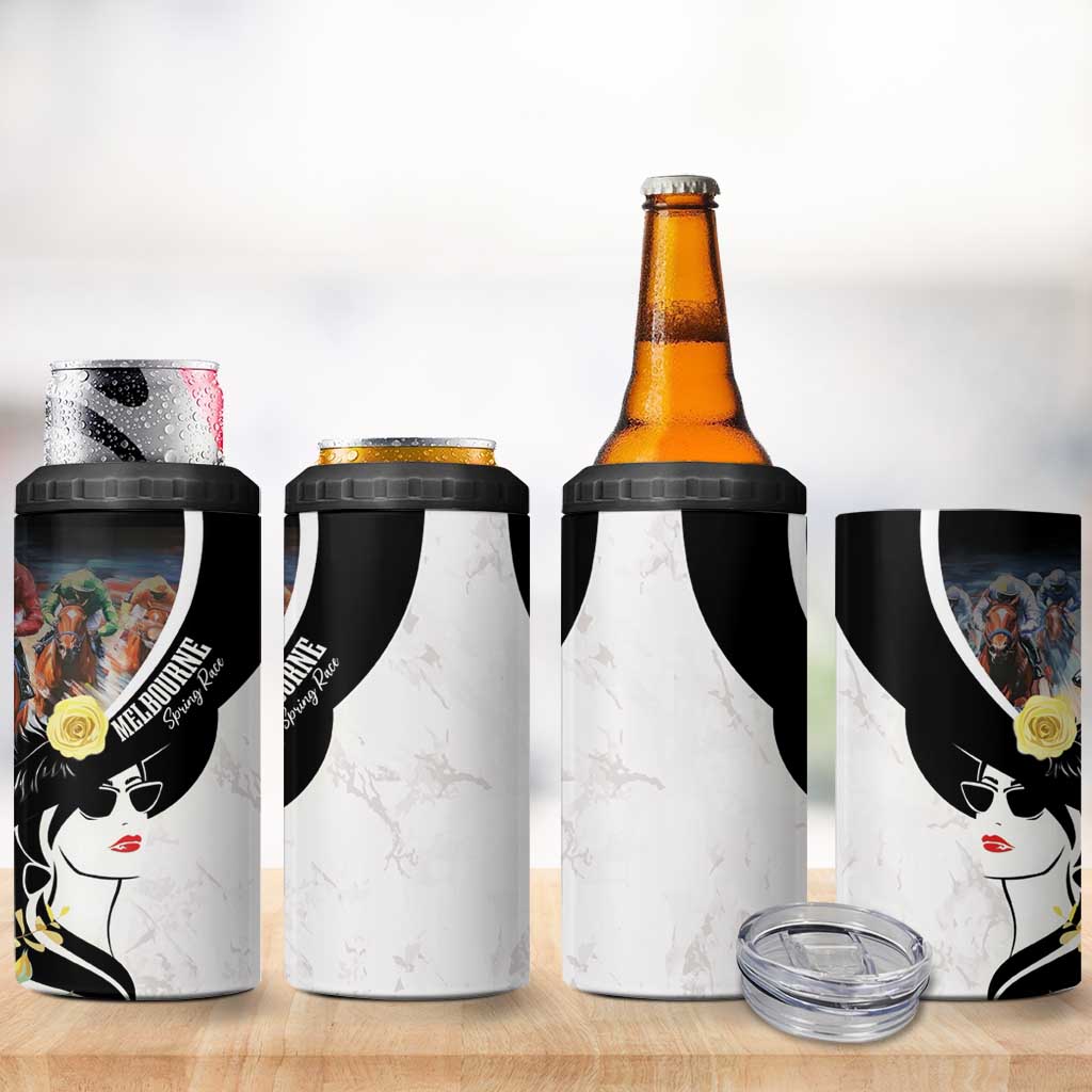 Melbourne Horse Racing 4 in 1 Can Cooler Tumbler Derby Day