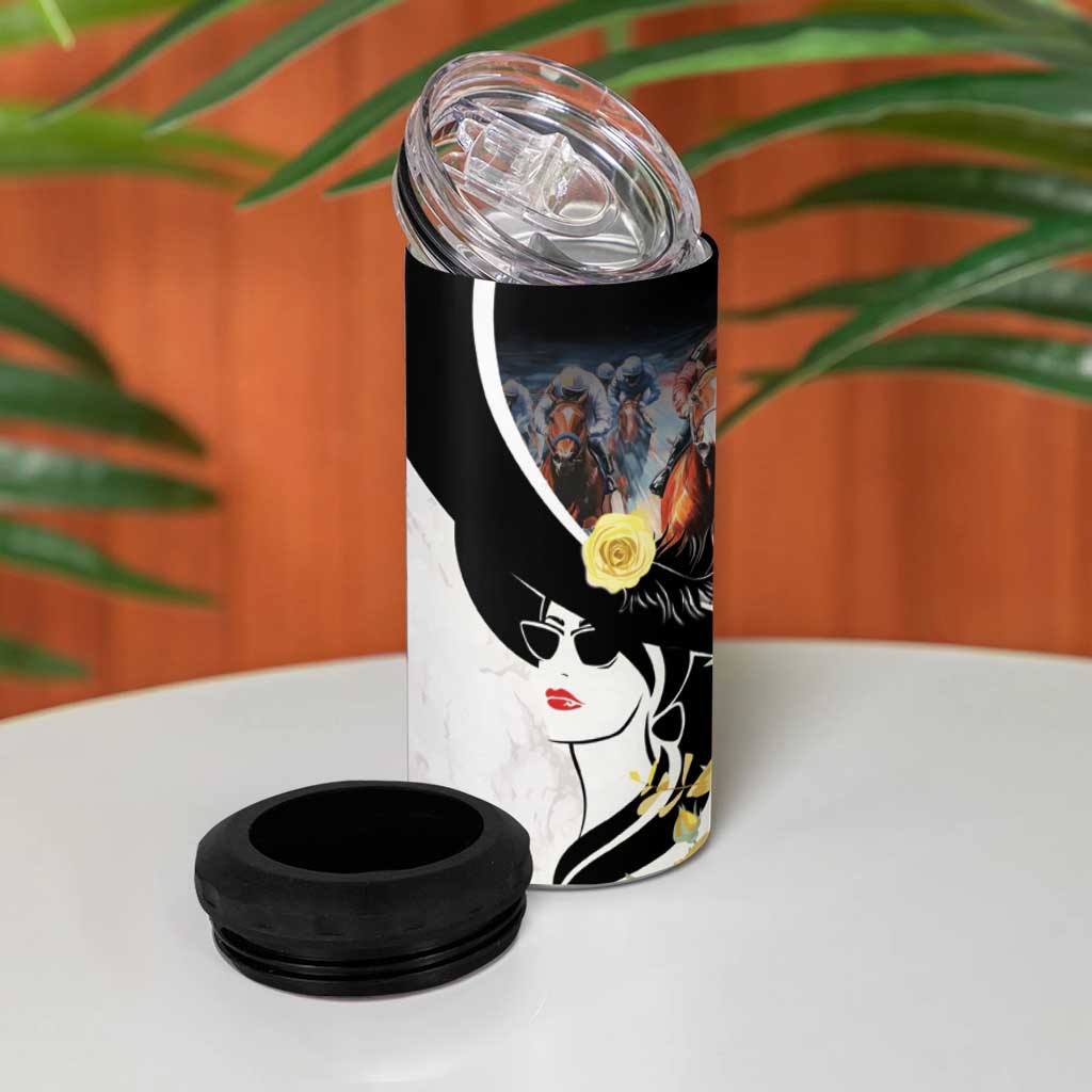 Melbourne Horse Racing 4 in 1 Can Cooler Tumbler Derby Day