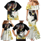 Melbourne Horse Racing Family Matching Mermaid Dress and Hawaiian Shirt Derby Day