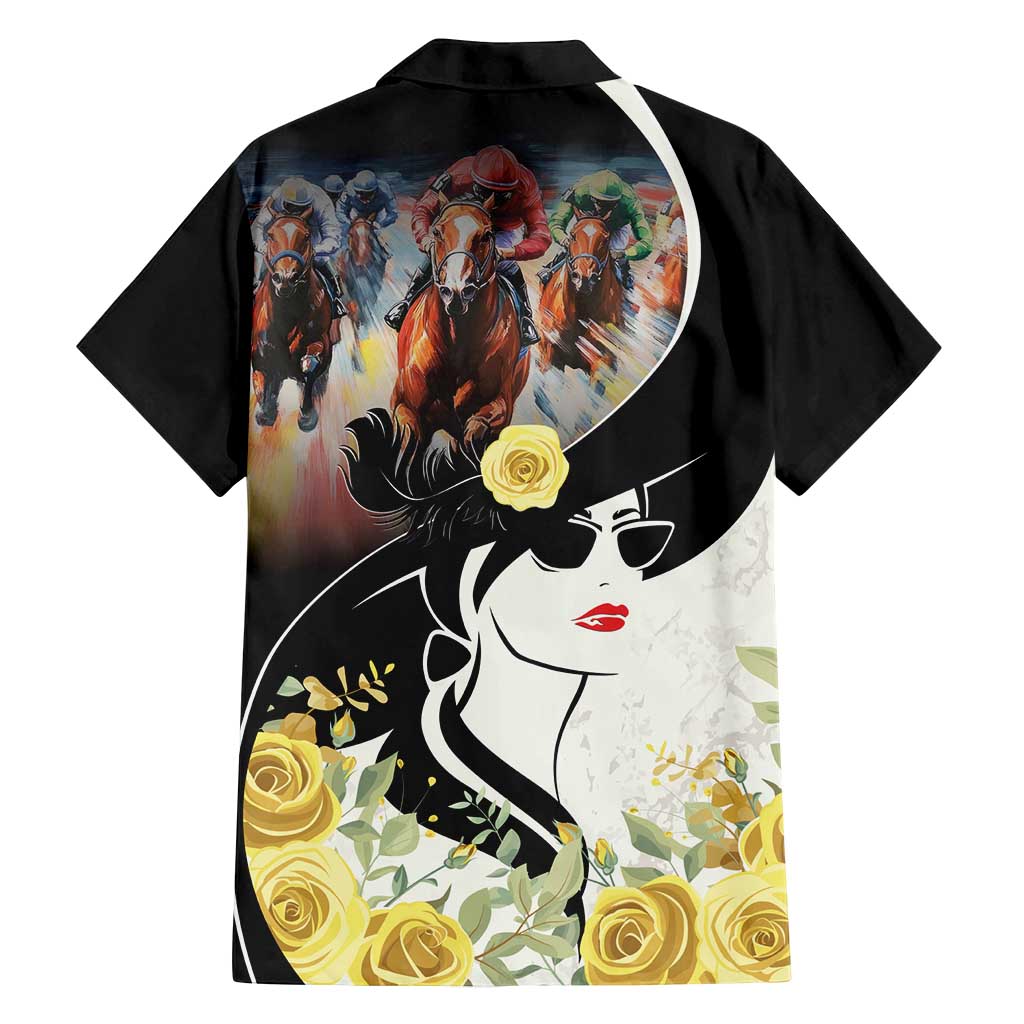Melbourne Horse Racing Family Matching Summer Maxi Dress and Hawaiian Shirt Derby Day