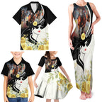 Melbourne Horse Racing Family Matching Tank Maxi Dress and Hawaiian Shirt Derby Day
