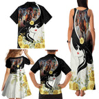 Melbourne Horse Racing Family Matching Tank Maxi Dress and Hawaiian Shirt Derby Day