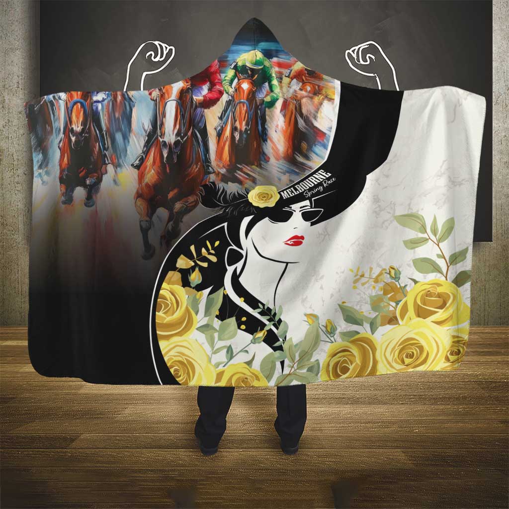 Melbourne Horse Racing Hooded Blanket Derby Day