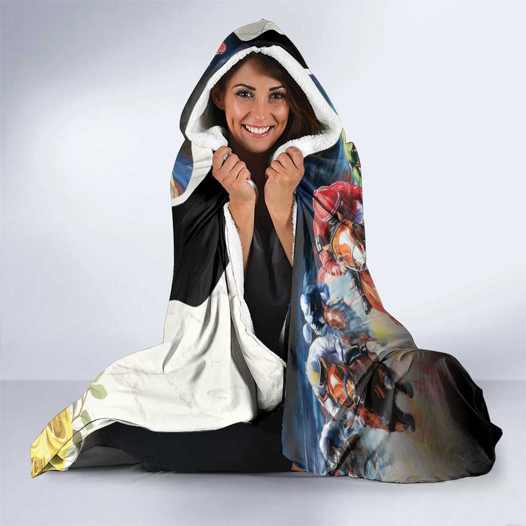 Melbourne Horse Racing Hooded Blanket Derby Day