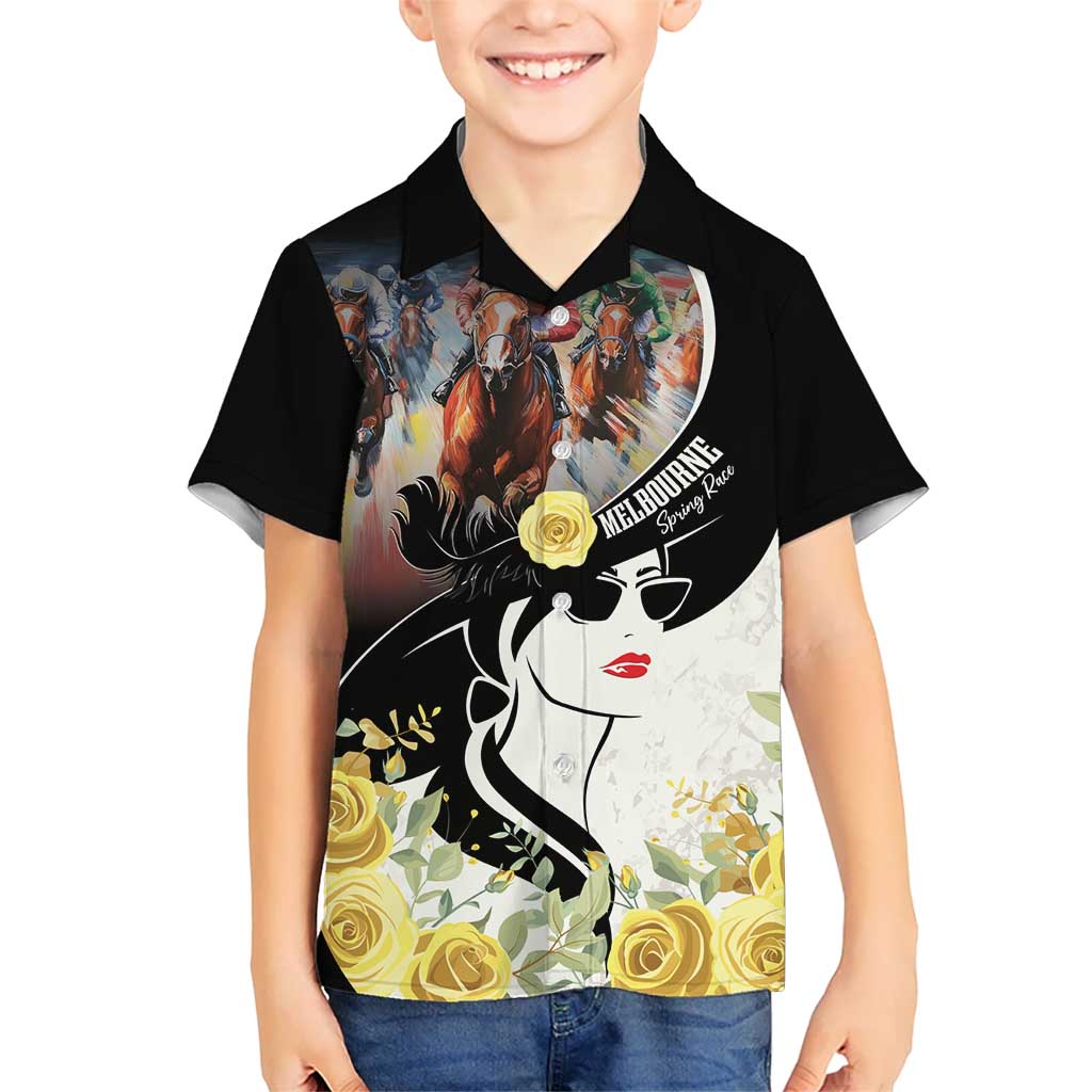 Melbourne Horse Racing Kid Hawaiian Shirt Derby Day