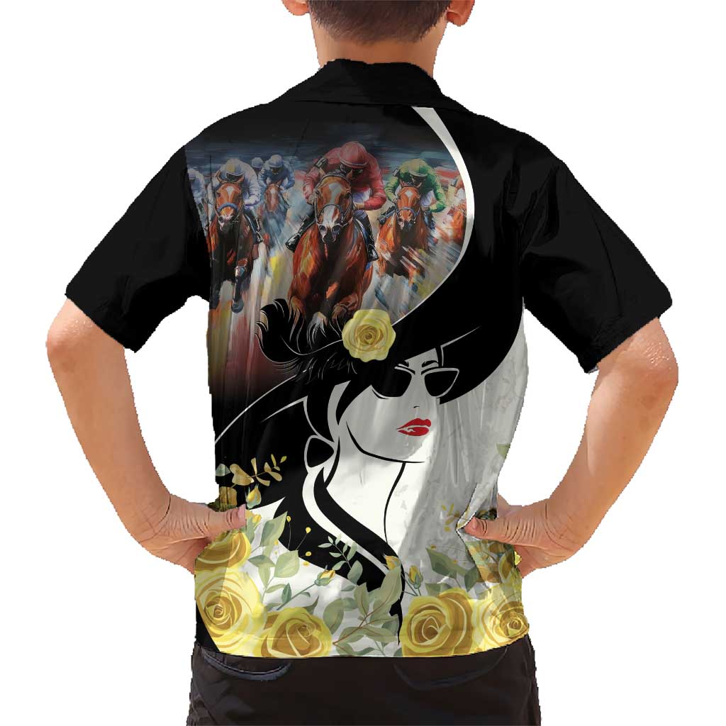 Melbourne Horse Racing Kid Hawaiian Shirt Derby Day