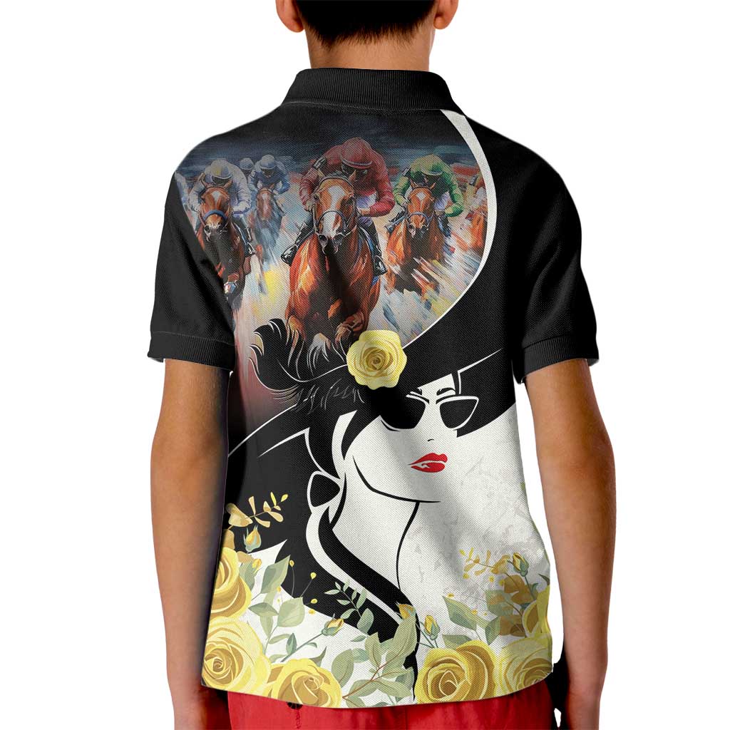 Melbourne Horse Racing Kid Polo Shirt Derby Day