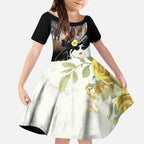 Melbourne Horse Racing Kid Short Sleeve Dress Derby Day