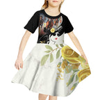 Melbourne Horse Racing Kid Short Sleeve Dress Derby Day