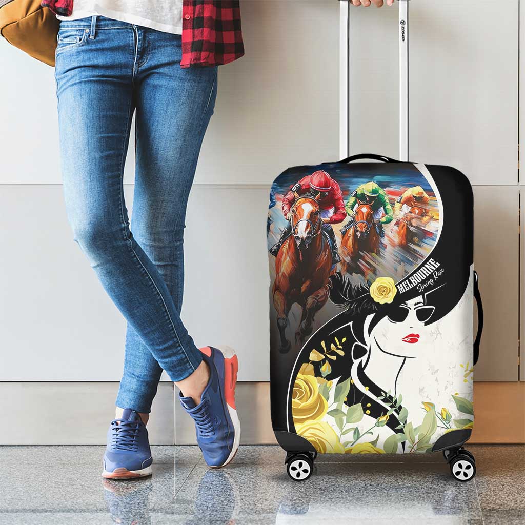 Melbourne Horse Racing Luggage Cover Derby Day