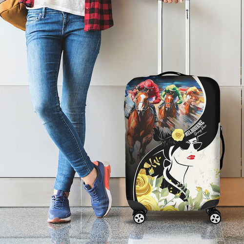 Melbourne Horse Racing Luggage Cover Derby Day