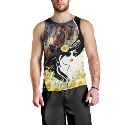 Melbourne Horse Racing Men Tank Top Derby Day