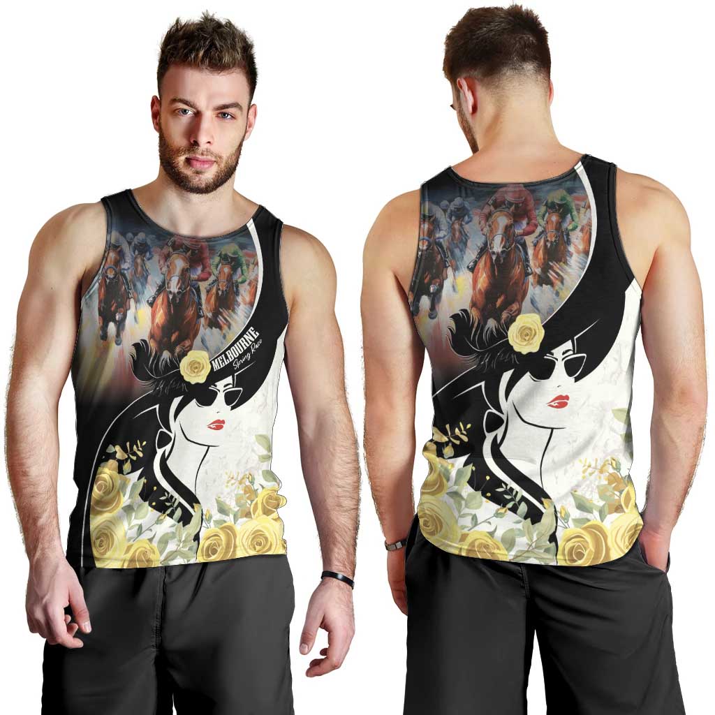 Melbourne Horse Racing Men Tank Top Derby Day