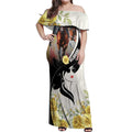 Melbourne Horse Racing Off Shoulder Maxi Dress Derby Day