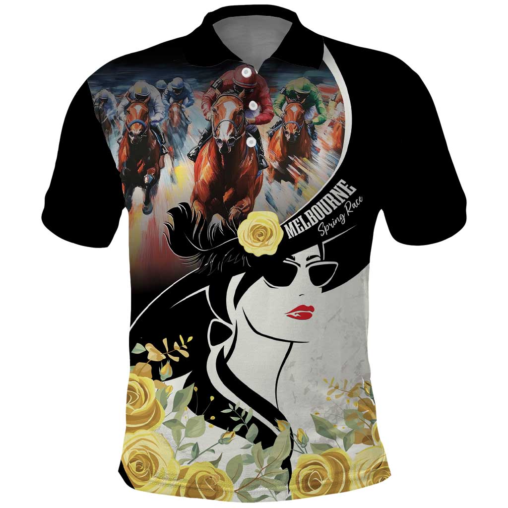 Melbourne Horse Racing Polo Shirt Derby Day