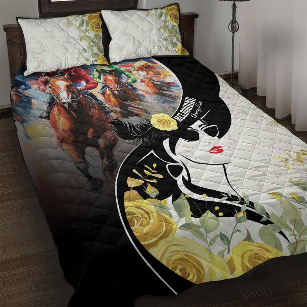 Melbourne Horse Racing Quilt Bed Set Derby Day