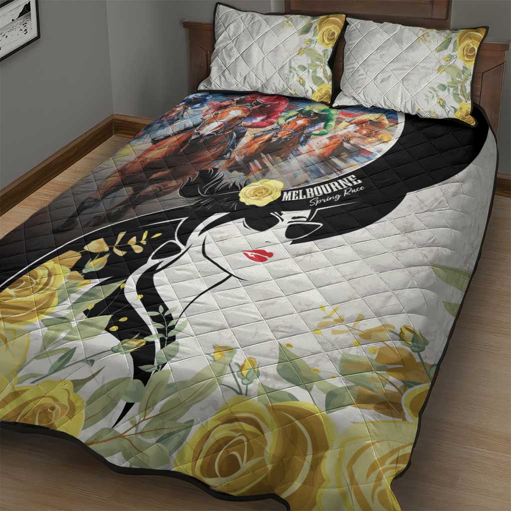 Melbourne Horse Racing Quilt Bed Set Derby Day