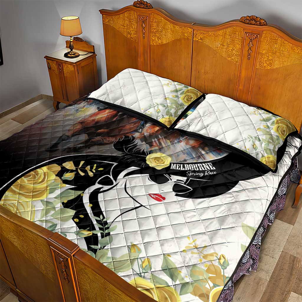 Melbourne Horse Racing Quilt Bed Set Derby Day