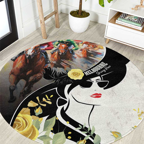 Melbourne Horse Racing Round Carpet Derby Day