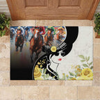 Melbourne Horse Racing Rubber Doormat Derby Day