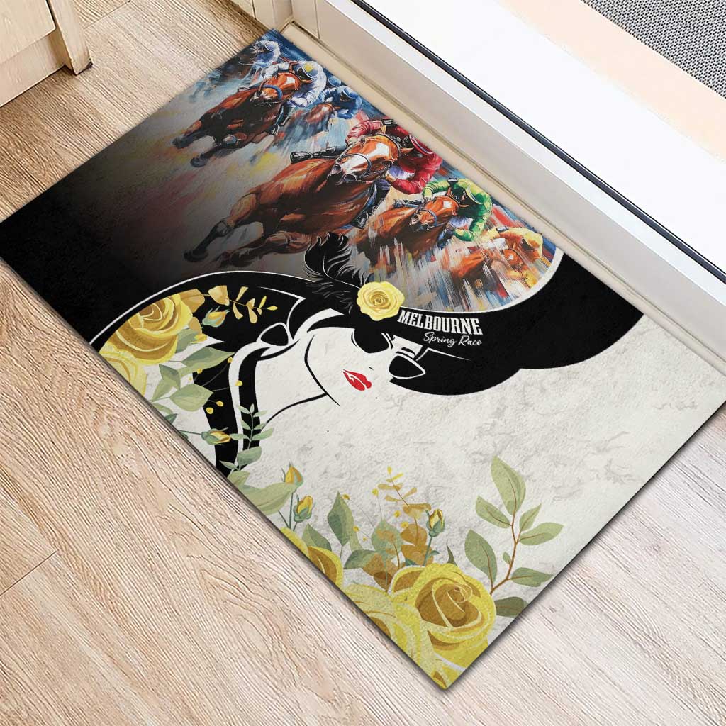 Melbourne Horse Racing Rubber Doormat Derby Day