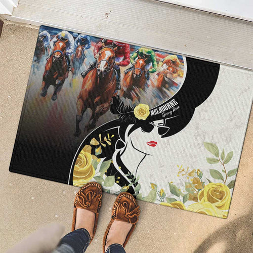Melbourne Horse Racing Rubber Doormat Derby Day