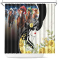 Melbourne Horse Racing Shower Curtain Derby Day