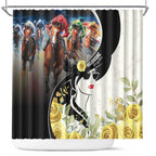 Melbourne Horse Racing Shower Curtain Derby Day