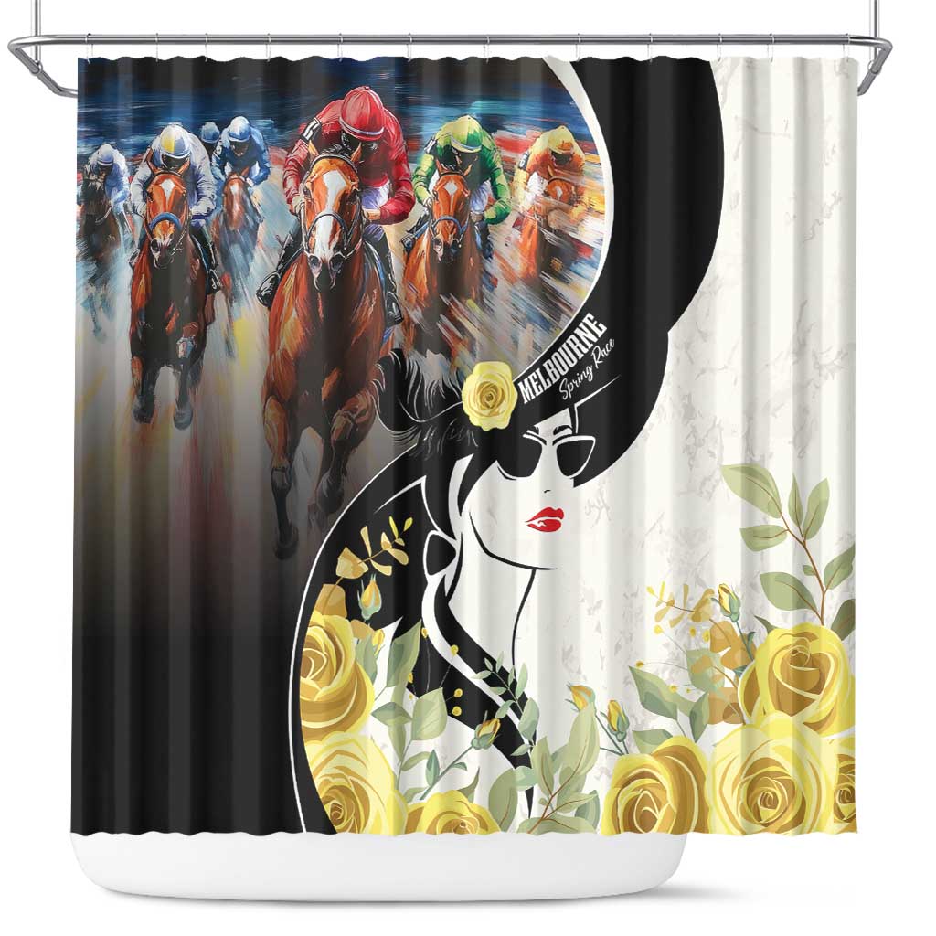 Melbourne Horse Racing Shower Curtain Derby Day