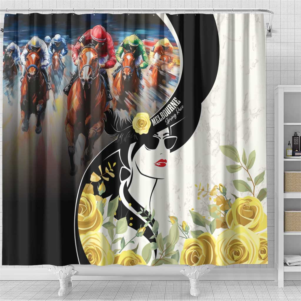 Melbourne Horse Racing Shower Curtain Derby Day