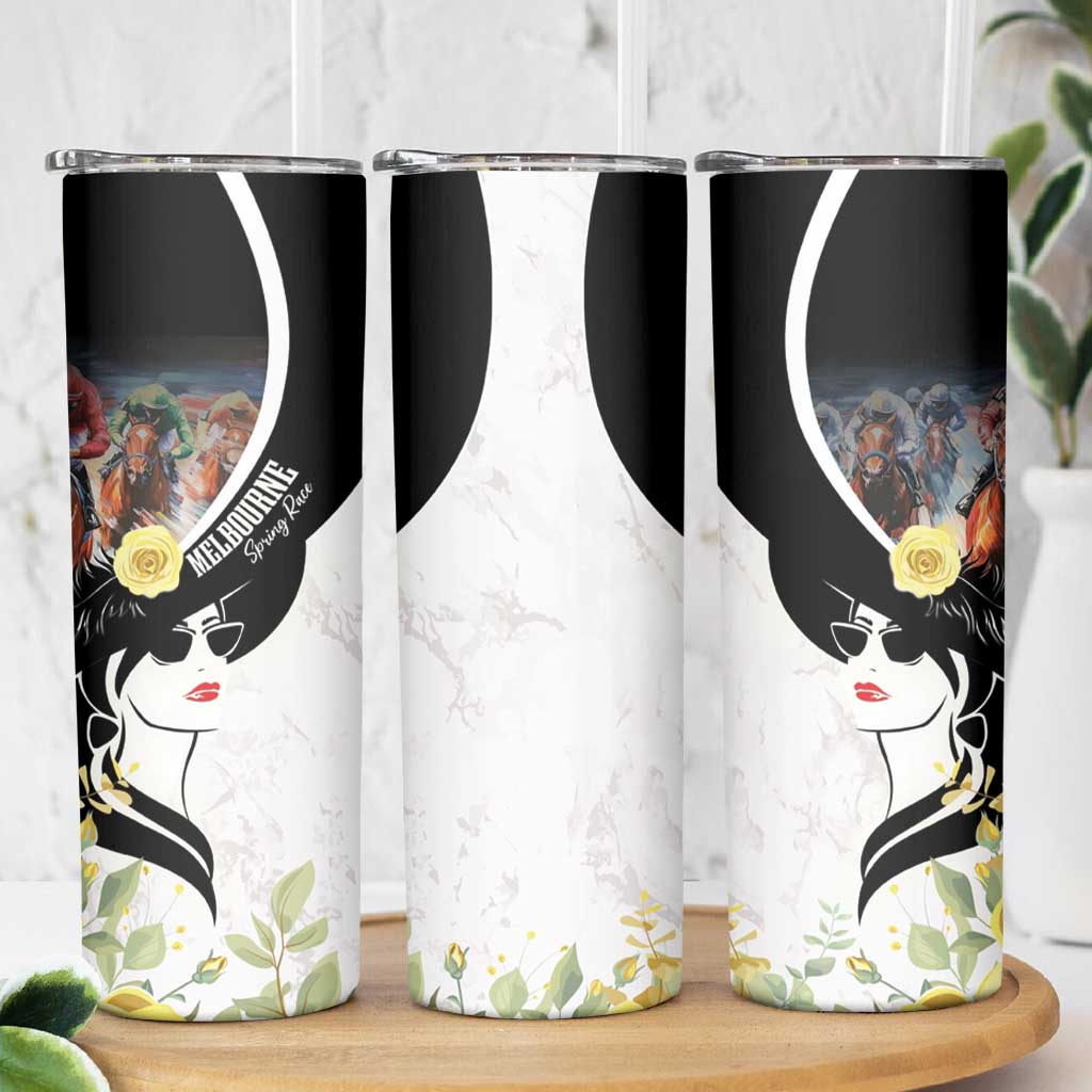 Melbourne Horse Racing Skinny Tumbler Derby Day