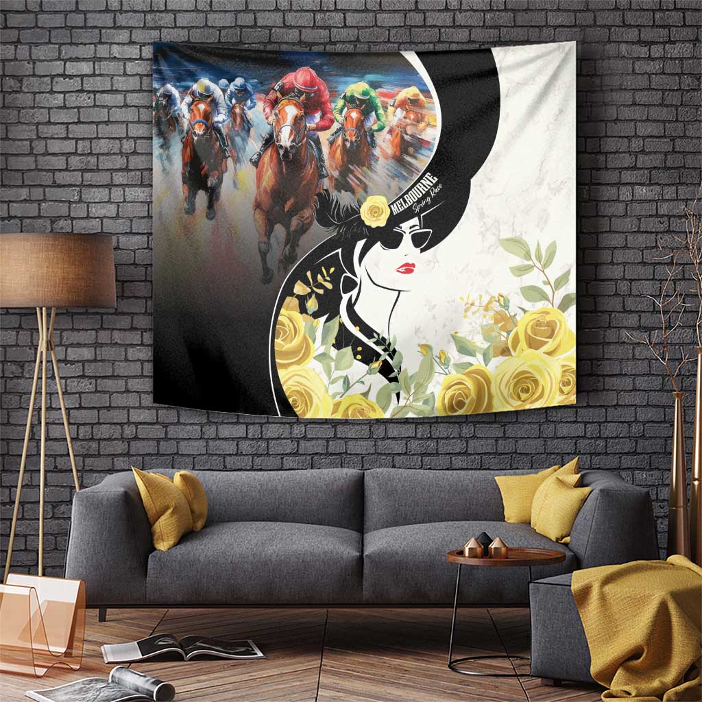 Melbourne Horse Racing Tapestry Derby Day
