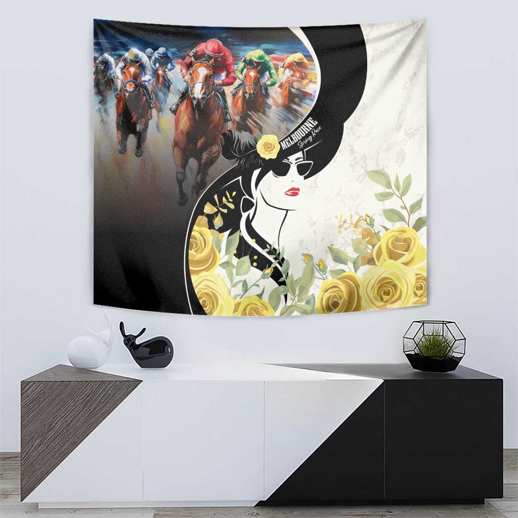 Melbourne Horse Racing Tapestry Derby Day