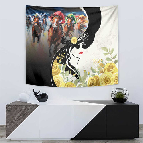 Melbourne Horse Racing Tapestry Derby Day