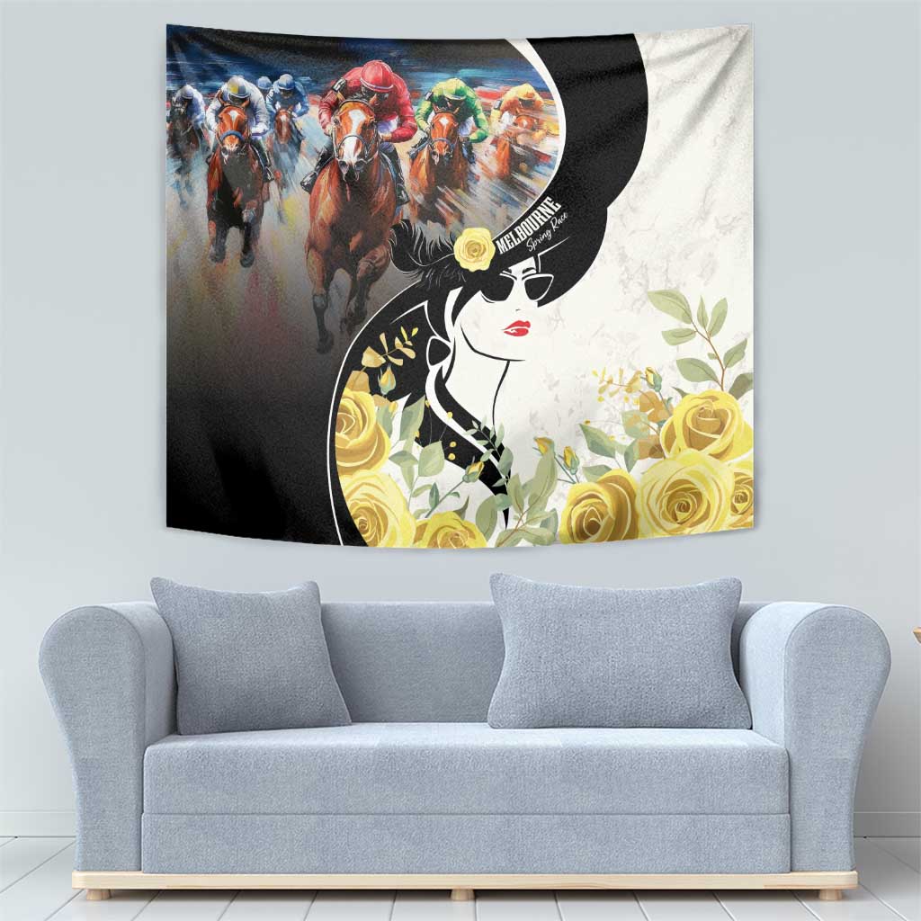 Melbourne Horse Racing Tapestry Derby Day
