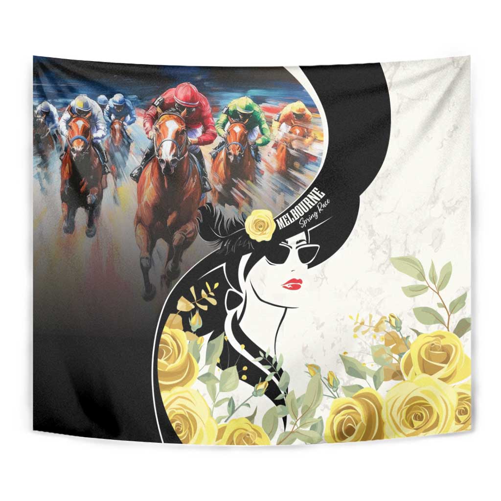 Melbourne Horse Racing Tapestry Derby Day
