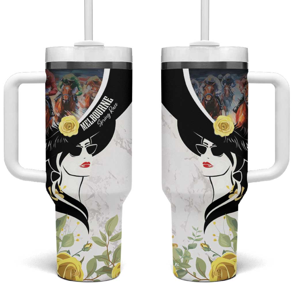 Melbourne Horse Racing Tumbler With Handle Derby Day