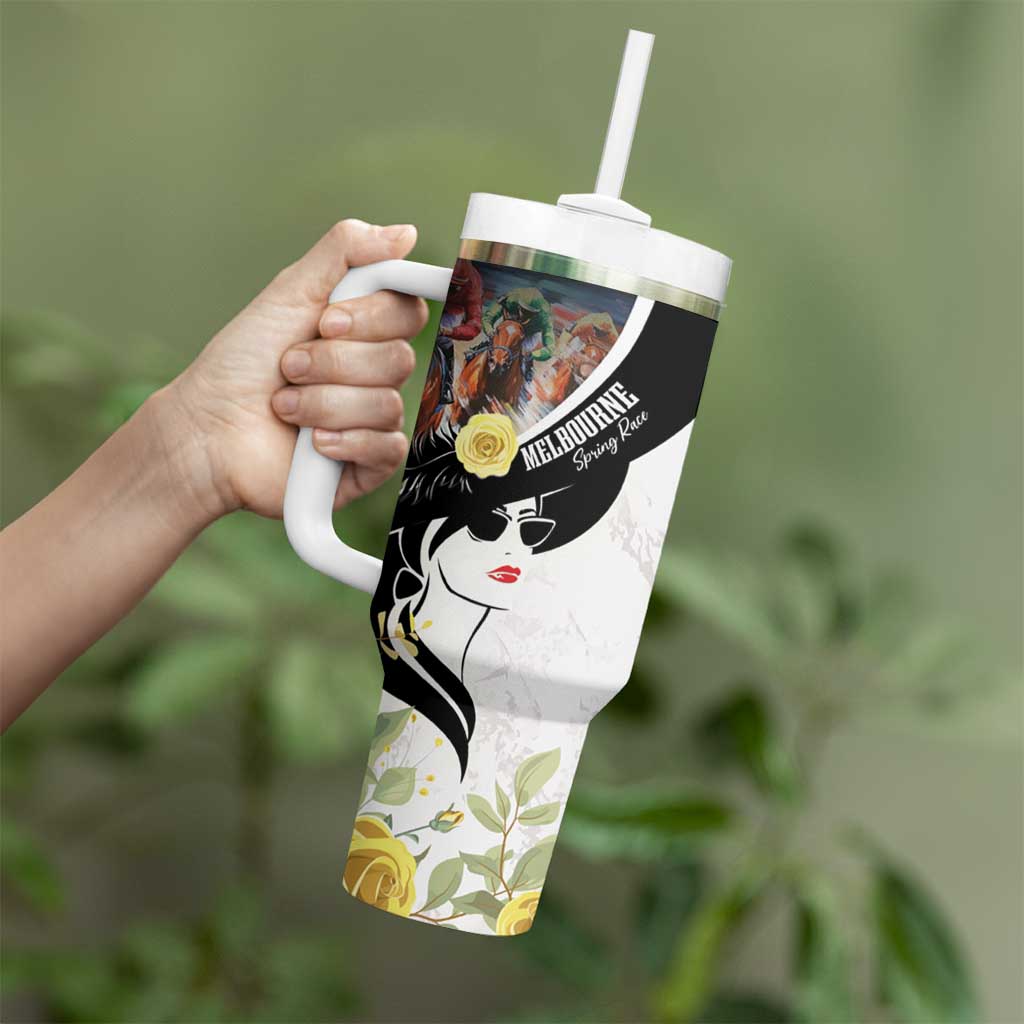 Melbourne Horse Racing Tumbler With Handle Derby Day