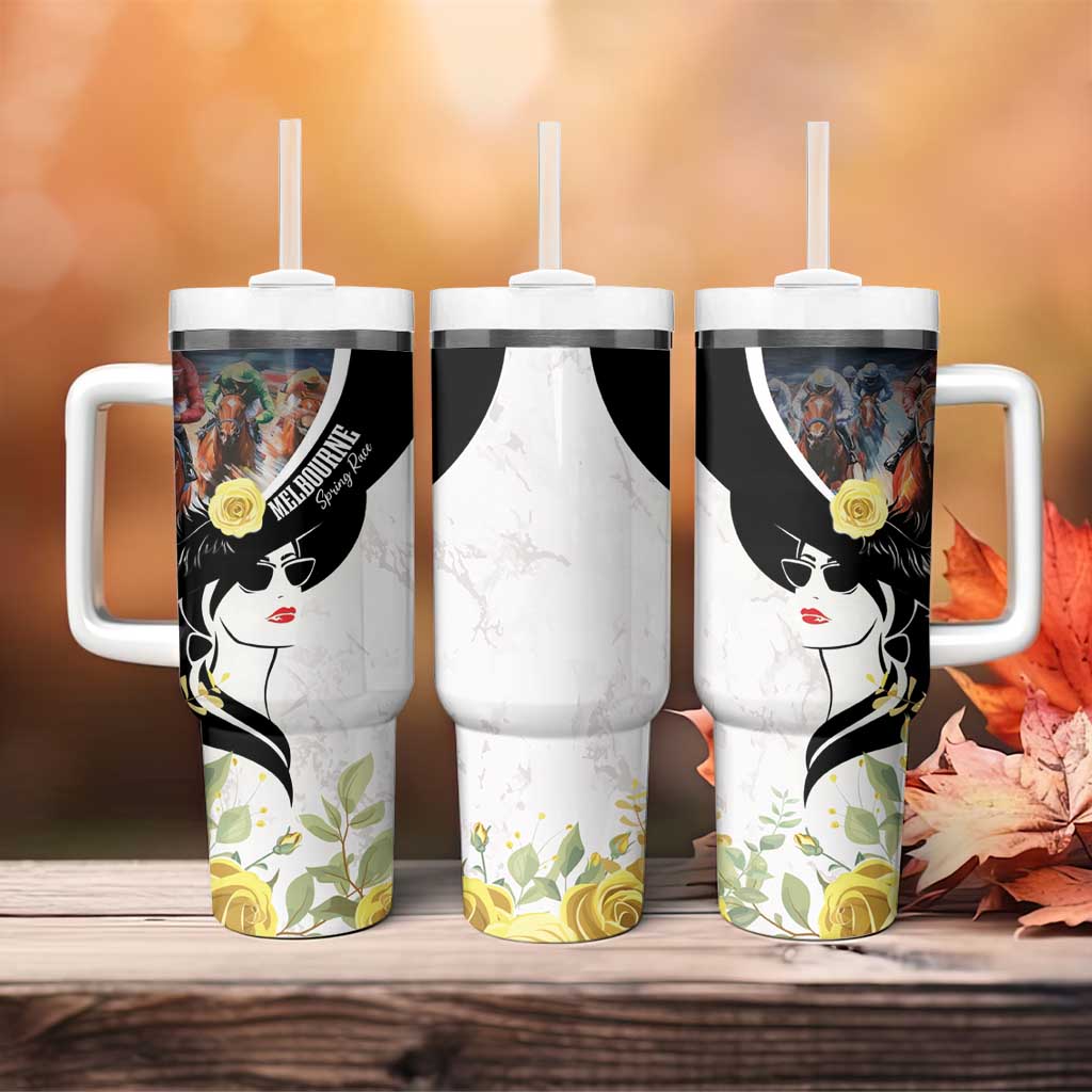 Melbourne Horse Racing Tumbler With Handle Derby Day