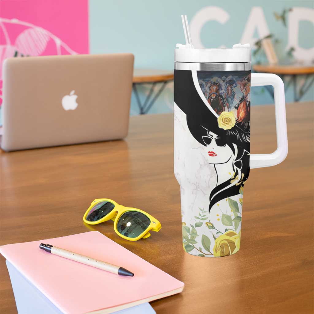 Melbourne Horse Racing Tumbler With Handle Derby Day