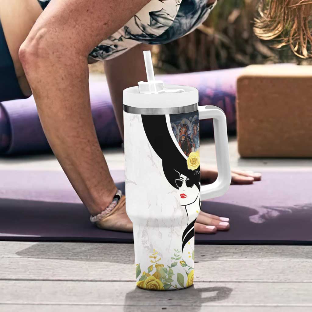 Melbourne Horse Racing Tumbler With Handle Derby Day