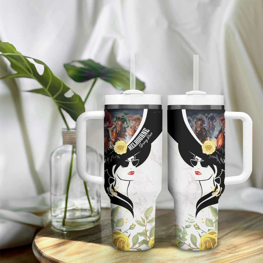 Melbourne Horse Racing Tumbler With Handle Derby Day