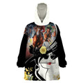 Melbourne Horse Racing Wearable Blanket Hoodie Derby Day