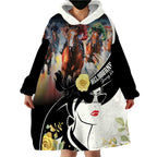 Melbourne Horse Racing Wearable Blanket Hoodie Derby Day