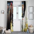 Melbourne Horse Racing Window Curtain Derby Day