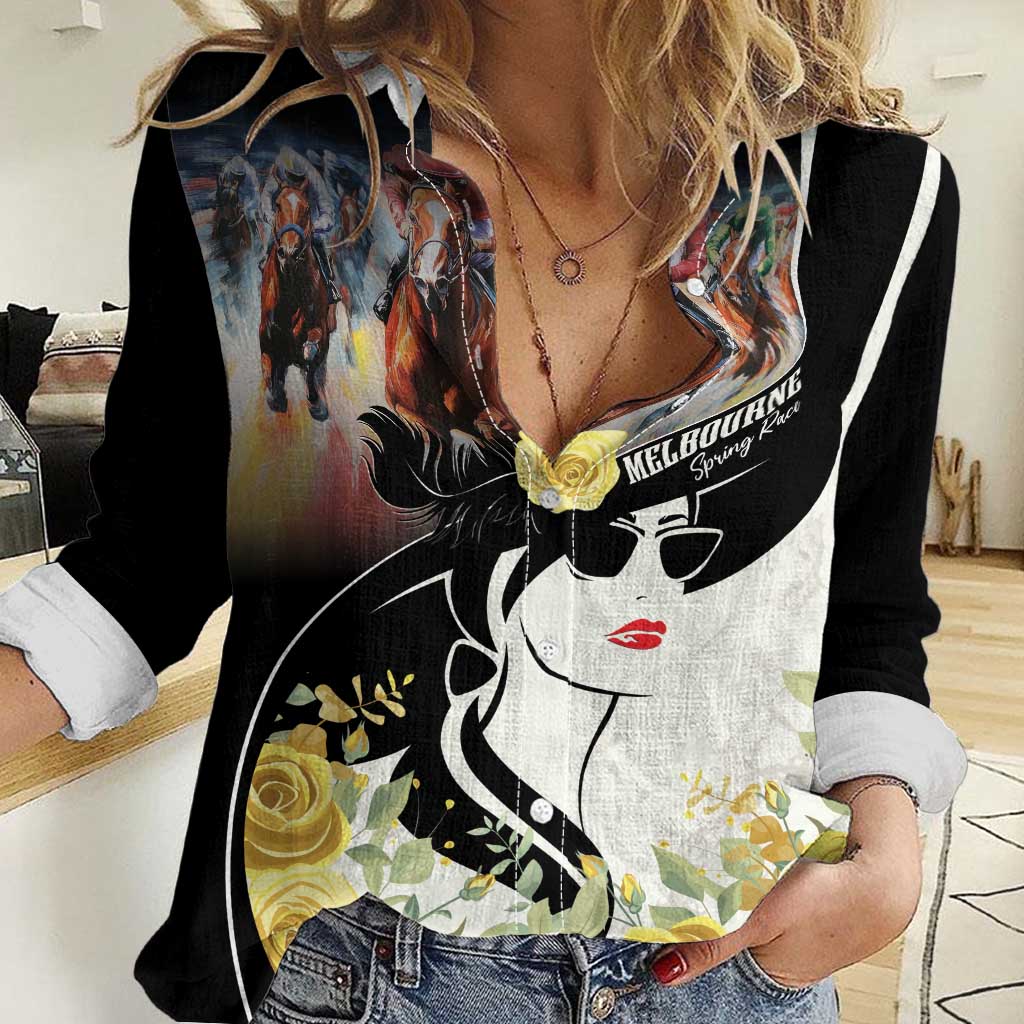 Melbourne Horse Racing Women Casual Shirt Derby Day