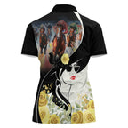 Melbourne Horse Racing Women Polo Shirt Derby Day